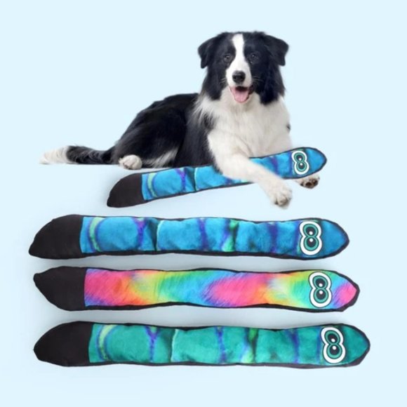 Other - Plush Squeaky Dog Toy – Colorful Durable Snake Design!